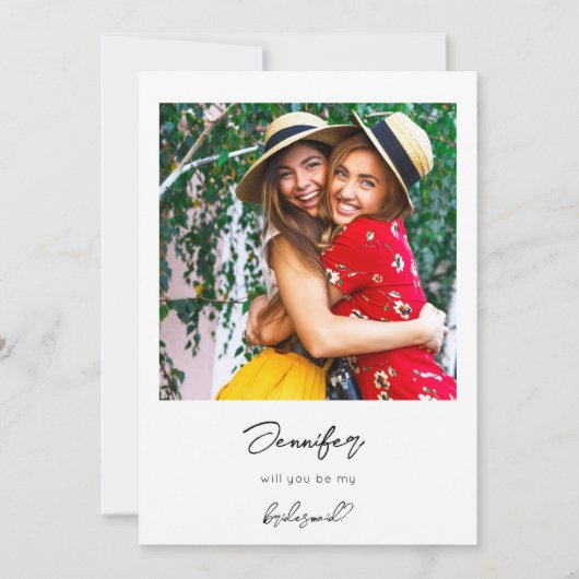 Instant Foto sein mein Vorschlag V3 Handwriting - Einladung (Vorderseite)