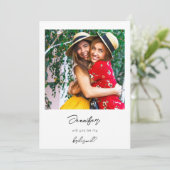 Instant Foto sein mein Vorschlag V3 Handwriting - Einladung (Stehend Vorderseite)