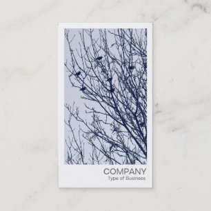 Instant Foto - Starlings in einem Baum Visitenkarte