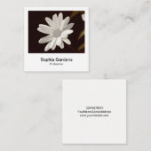 Instant Foto Style - Daisy Quadratische Visitenkarte (Vorne/Hinten)