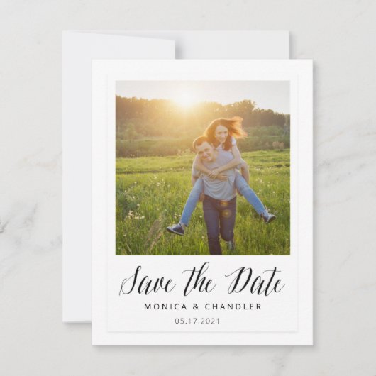 Instant Foto Style Save the Date (Vorderseite)