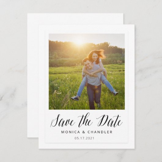 Instant Foto Style Save the Date (Vorne/Hinten)
