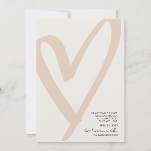 Instant Foto Style Save the Date (Rückseite)