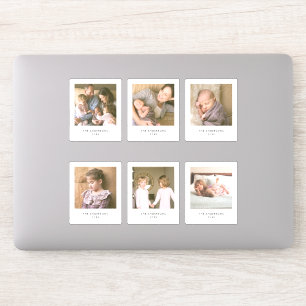 Instant Foto Style Square Multi-Foto Aufkleber