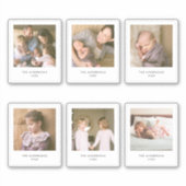 Instant Foto Style Square Multi-Foto Aufkleber (Vorderseite)