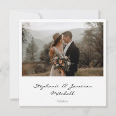 Instant-Foto und Typografie Einladung (Vorderseite)