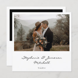 Instant-Foto und Typografie Einladung