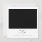 Instant-Foto und Typografie Save the Date - Druckv Einladung (Rückseite)