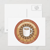 Instant French Horn Player Postkarte (Vorne/Hinten)