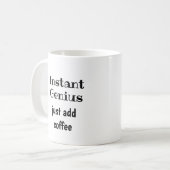 Instant-Genie einfach Kaffee-Zitat hinzufügen Kaffeetasse (Vorderseite Links)
