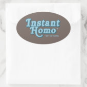 INSTANT HOMO OVALER AUFKLEBER (Tasche)