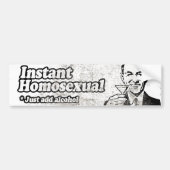 INSTANT HOMOSEXUAL -.pnng Autoaufkleber (Vorne)