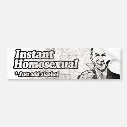 INSTANT HOMOSEXUAL -.pnng Autoaufkleber (Vorne)
