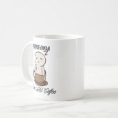 Instant human just add coffee funny Mug Kaffeetasse (Vorderseite Links)