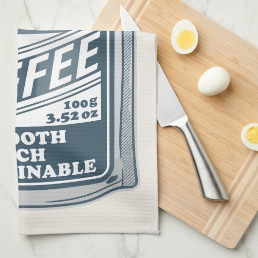 Instant-Kaffee-Pop-Kunstdarstellung Geschirrtuch (Viertel Falte)