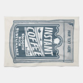 Instant-Kaffee-Pop-Kunstdarstellung Geschirrtuch (Horizontal)