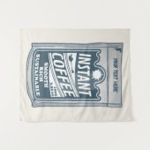 Instant-Kaffee-Pop-Kunstdarstellung Wandteppich (Vorderseite (Horizontal))