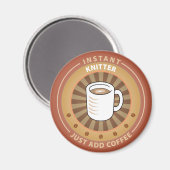 Instant Knitter Magnet (Vorderseite/Rückseite)