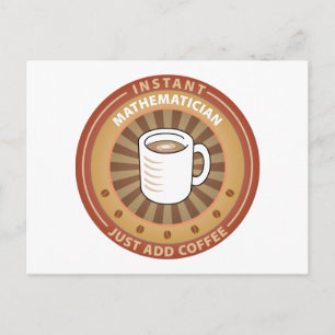 Instant Mathematiker Postkarte