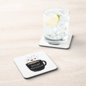 Instant Motivation – Cute Kawaii Coffee Cup Getränkeuntersetzer (Rechte Seite)