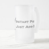 Instant Pirate - Fügen Sie einfach Rum hinzu Mattglas Bierglas (VorderseiteRechts)