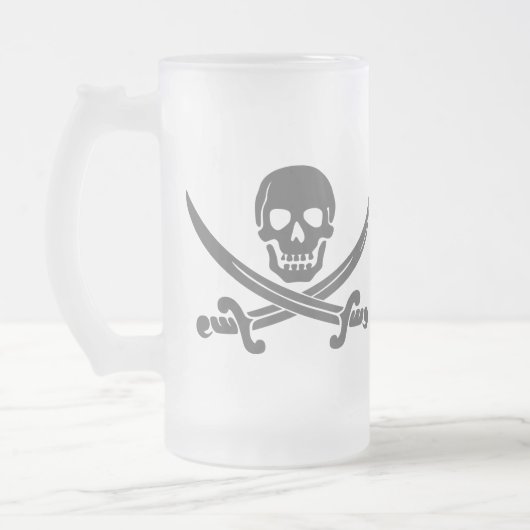 Instant Pirate - Fügen Sie einfach Rum hinzu Mattglas Bierglas (Links)