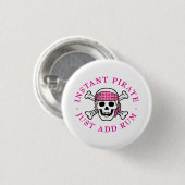 Instant Pirate Lady Button (Vorne & Hinten)