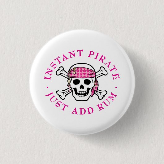 Instant Pirate Lady Button (Vorderseite)