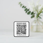 Instant QR Code (geben Sie Ihre Website-URL ein, u Begleitkarte (Stehend Vorderseite)