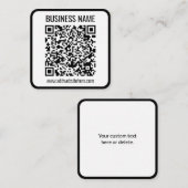 Instant QR Code (geben Sie Ihre Website-URL ein, u Begleitkarte (Vorne/Hinten)