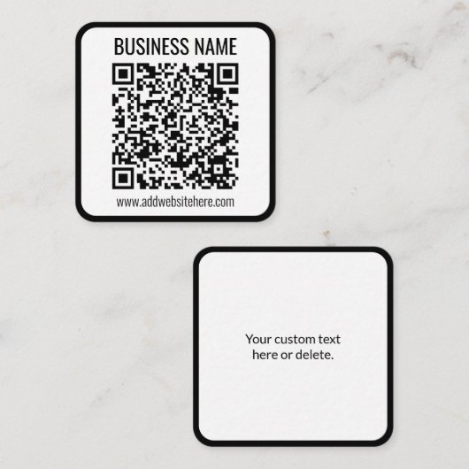 Instant QR Code (geben Sie Ihre Website-URL ein, u Begleitkarte (Vorne/Hinten)