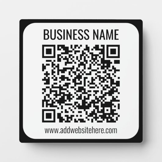 Instant QR Code (geben Sie Ihre Website-URL ein, u Fotoplatte (Vorderseite)