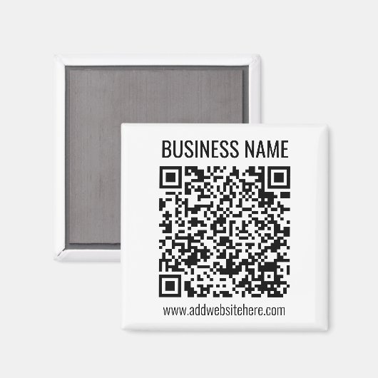 Instant QR Code (geben Sie Ihre Website-URL ein, u Magnet (Vorderseite/Rückseite)