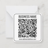 Instant QR Code (geben Sie Ihre Website-URL ein, u Mitteilungskarte (Vorderseite)