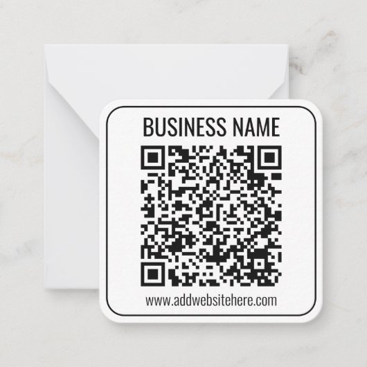 Instant QR Code (geben Sie Ihre Website-URL ein, u Mitteilungskarte (Vorderseite)