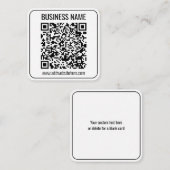 Instant QR Code (geben Sie Ihre Website-URL ein, u Mitteilungskarte (Vorne/Hinten)