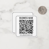 Instant QR Code (geben Sie Ihre Website-URL ein, u Mitteilungskarte (Vorderseite/Rückseite Beispiel)