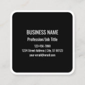 Instant QR Code (geben Sie Ihre Website-URL ein, u Quadratische Visitenkarte (Rückseite)