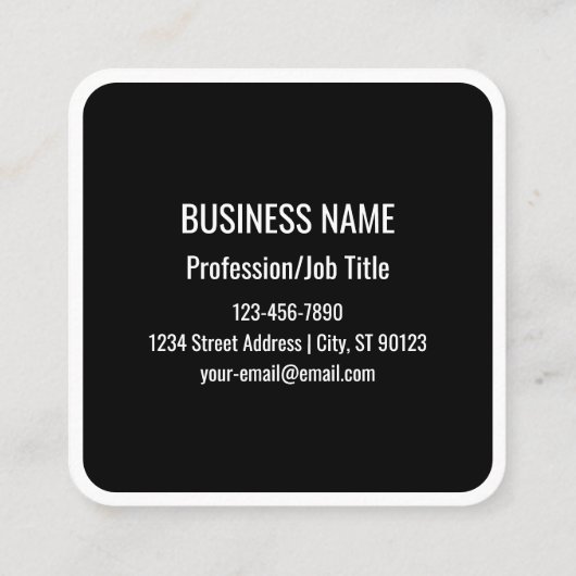 Instant QR Code (geben Sie Ihre Website-URL ein, u Quadratische Visitenkarte (Rückseite)