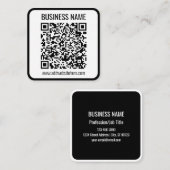 Instant QR Code (geben Sie Ihre Website-URL ein, u Quadratische Visitenkarte (Vorne/Hinten)