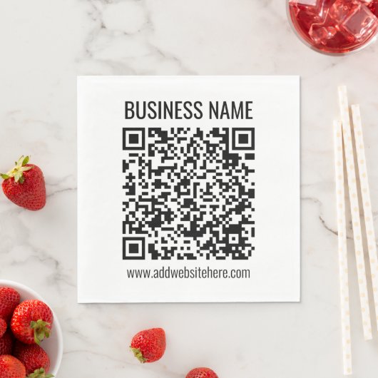 Instant QR Code (geben Sie Ihre Website-URL ein, u Serviette (Beispiel)