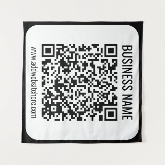 Instant QR Code (geben Sie Ihre Website-URL ein, u Wandteppich (Vorderseite (Horizontal))