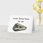 Instant RETIRED Person, fügen Sie einfach RV hinzu Karte (Gelbe Blume)
