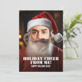 Instant Santa! Fügen Sie einfach Ihr Gesicht hinzu Einladung (Stehend Vorderseite)