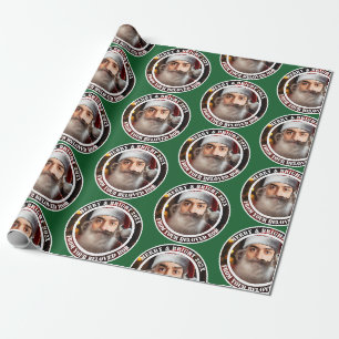 Instant Santa! Fügen Sie einfach Ihr Gesicht hinzu Geschenkpapier