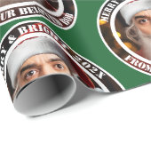 Instant Santa! Fügen Sie einfach Ihr Gesicht hinzu Geschenkpapier (Rolleneckpunkt)