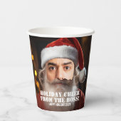 Instant Santa! Fügen Sie einfach Ihr Gesicht hinzu Pappbecher (Rückseite)