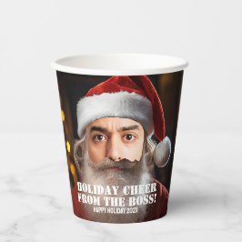 Instant Santa! Fügen Sie einfach Ihr Gesicht hinzu Pappbecher