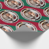 Instant Santa! Just add your face.  Wrapping Paper Geschenkpapier (Ecke)