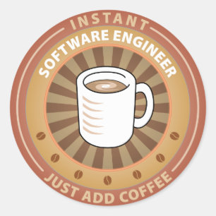 Instant Software Engineer Runder Aufkleber